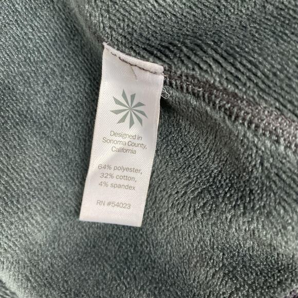 Athleta Jacket Womens Extra Small Gray Asymmetrical Zip Hooded Fleece Lined - Picture 13 of 16